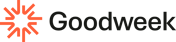 Goodweek Logo Design Black & Orange for White Background